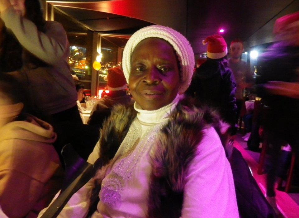 Thérèse, lors du Noël sur les péniches